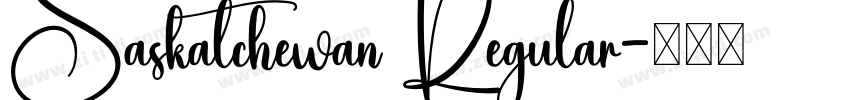 Saskatchewan Regular字体转换